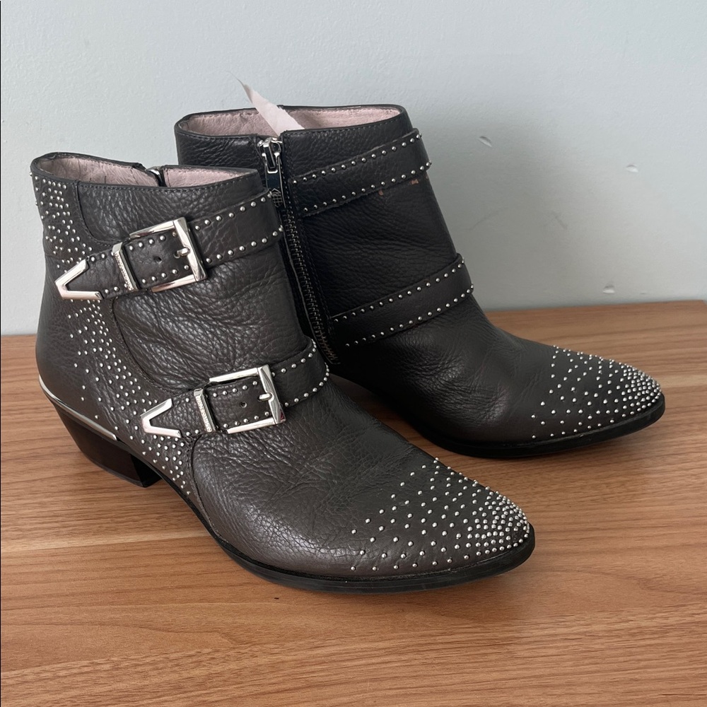 Vince Camuto Leather Embellished Boots